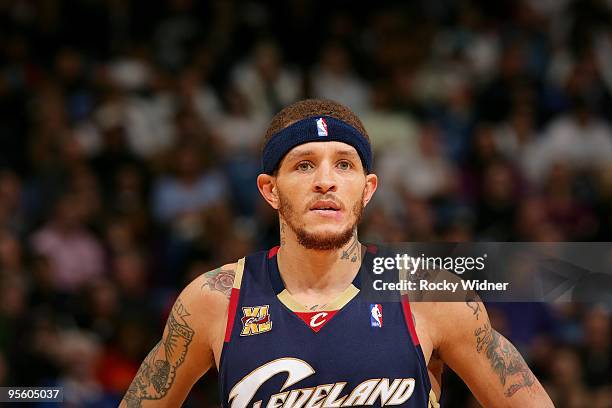 Delonte West of the Cleveland Cavaliers takes a break from the action during the game against the Sacramento Kings on December 23, 2009 at Arco Arena...