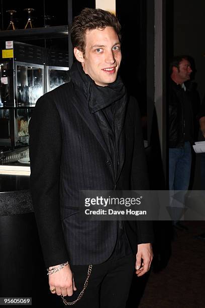 James Jagger attends a VIP screening of Sex & Drugs & Rock & Roll held at Screen on the Green on January 6, 2010 in London, England.