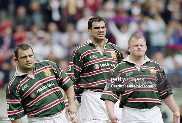 Leicester Captain Martin Johnson during the Heineken Cup Final between Stade Francais and Leicester played at the Parc De Princes in Paris, France....