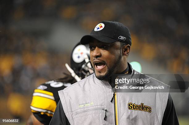 Head coach Mike Tomlin of the Pittsburgh Steelers looks on from the sideline during a game against the Green Bay Packers at Heinz Field on December...