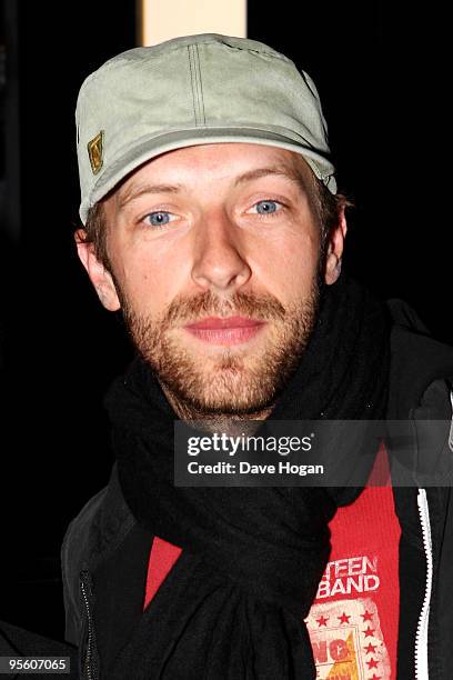 Chris Martin attends a VIP screening of Sex & Drugs & Rock & Roll held at Screen on the Green on January 6, 2010 in London, England.