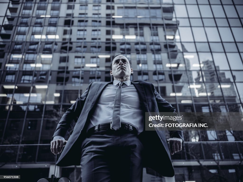 Businessman on the go
