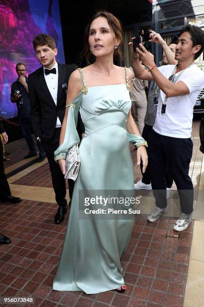 Actress Virginie Ledoyen is seen at 'Le Majestic' hotel during the 71st annual Cannes Film Festival at on May 8, 2018 in Cannes, France.