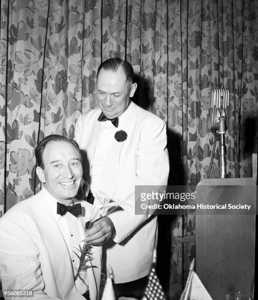 Photograph of Morris Lyons and Judge Alfred Murrah, Oklahoma, June 14, 1950.