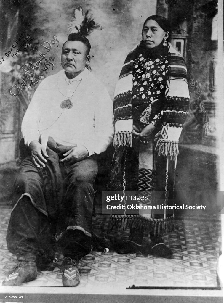 Osage Chief Black Dog & Louisa Black Dog Two Man