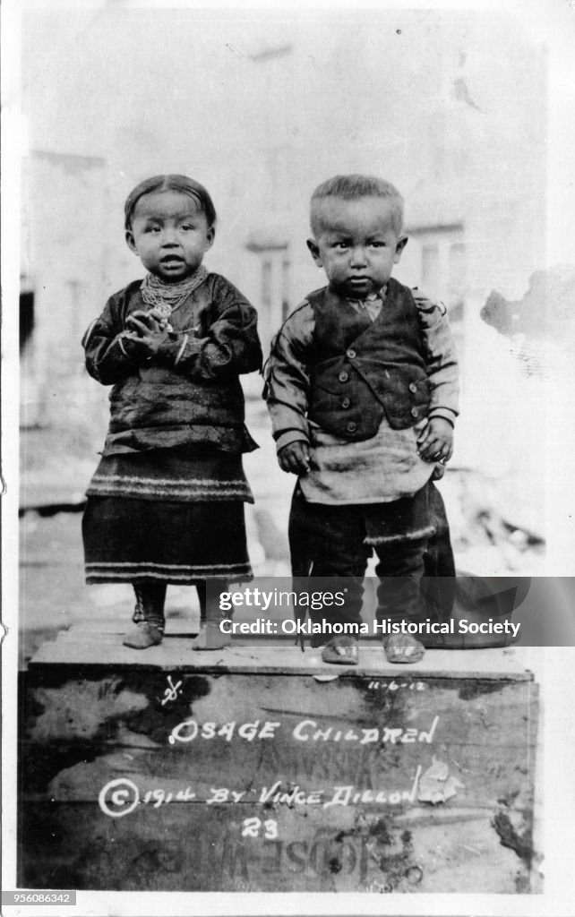 Osage Children Helen Grayhorse & John Blackbird, Jr