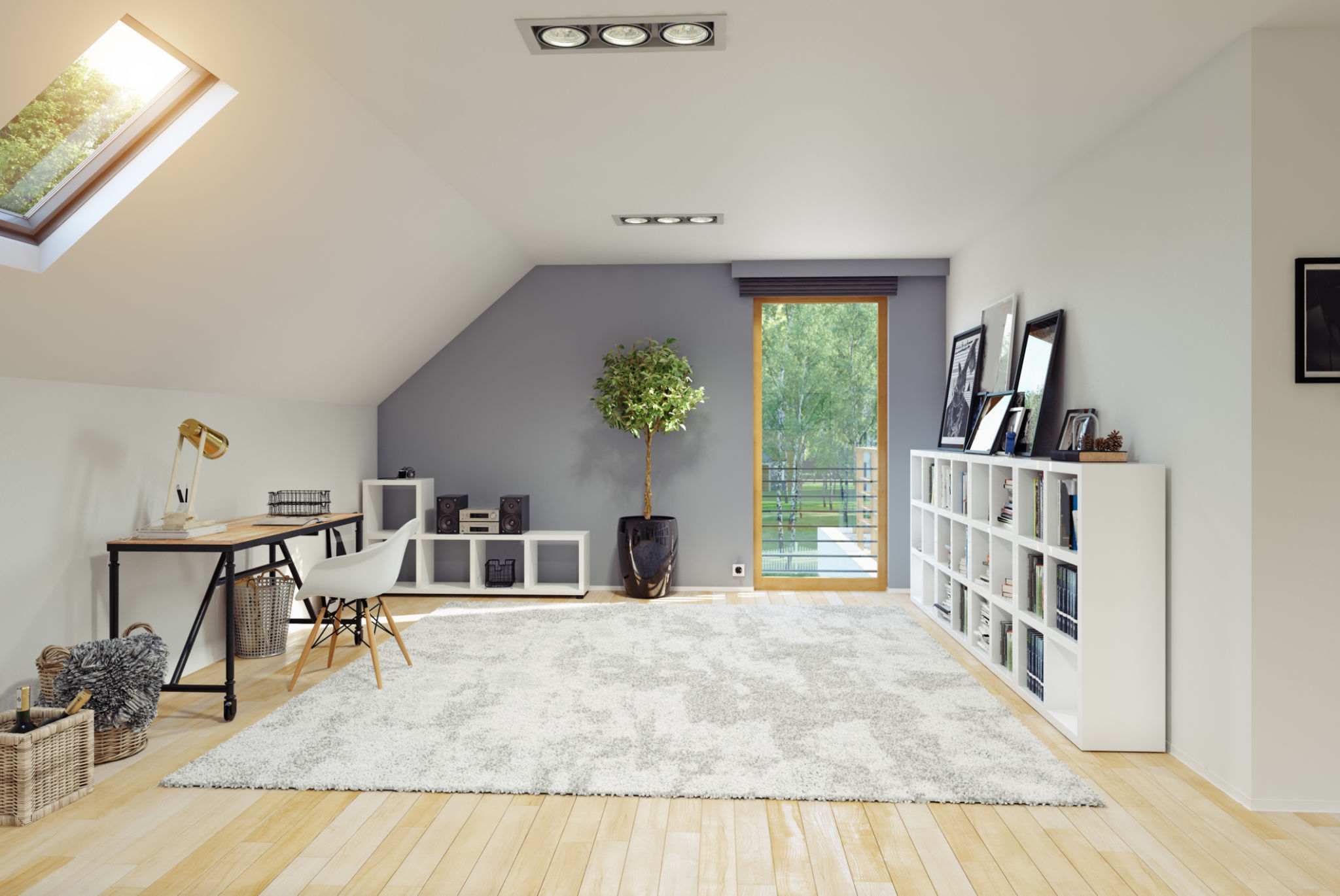 attic home office