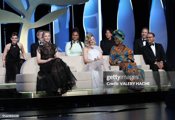 Actress and member of the Feature Film Jury Kristen Stewart, French director and member of the Feature Film Jury Robert Guediguian , Australian...