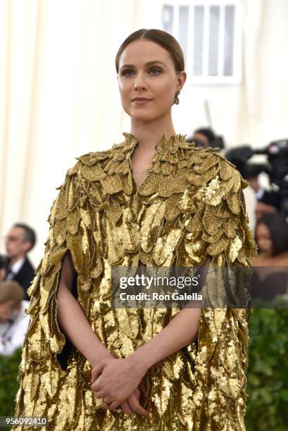 Evan Rachel Wood attends Heavenly Bodies: Fashion & The Catholic Imagination Costume Institute Gala on May 7, 2018 at the Metropolitan Museum of Art...