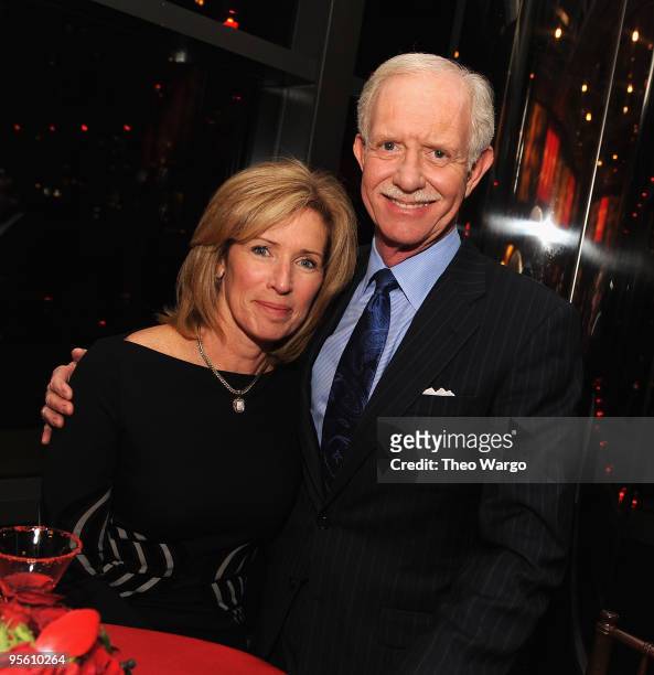 Lorrie Sullenberger and Captain Chesley "Sully" Sullenberger attend the after party for the premiere of "Brace for Impact" at the Stanley H. Kaplan...
