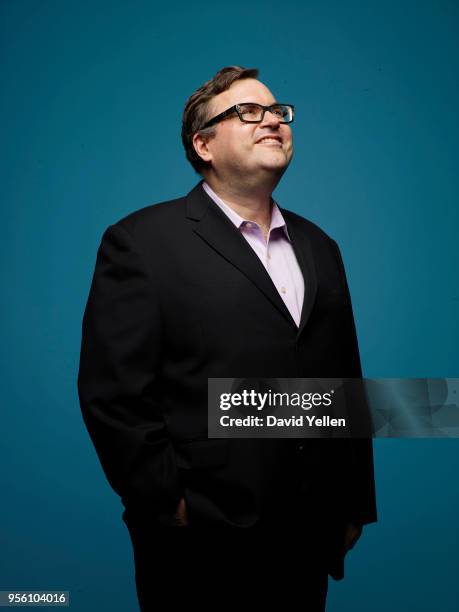 LinkedIn co-founder and Greylock partner, Reid Hoffman is photographed for Entrepreneur Magazine on March 18, 2017 in New York City.