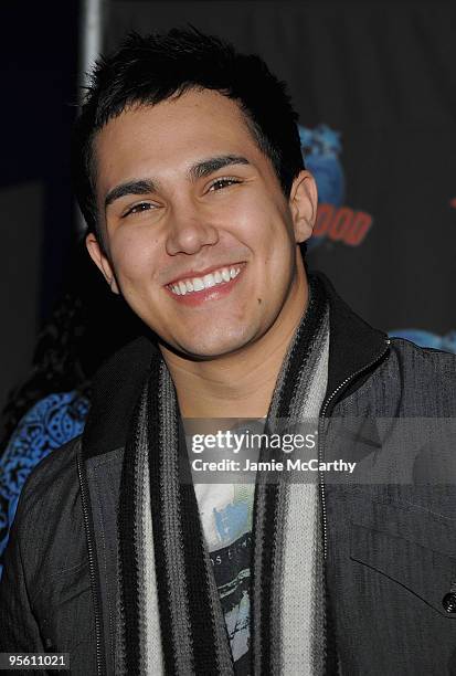 Actor Carlos Pena visits Planet Hollywood Times Square on January 6, 2010 in New York City.