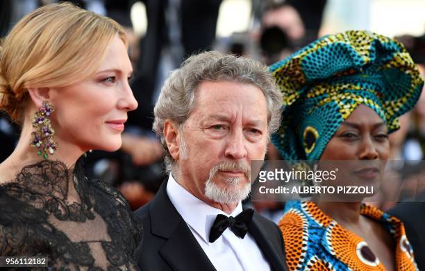 Australian actress and President of the Jury Cate Blanchett, French director and member of the Feature Film Jury Robert Guediguian and Burundian...