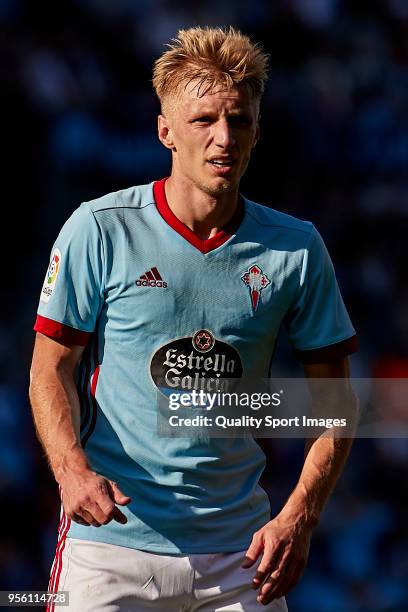 Daniel Wass of Celta de Vigo looks on during the La Liga match between Celta de Vigo and Deportivo La Coruna at Balaidos Stadium on May 5, 2018 in...