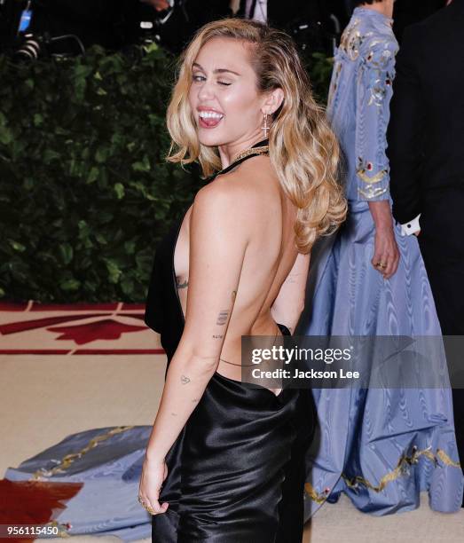 Miley Cyrus at Metropolitan Museum of Art on May 7, 2018 in New York City.