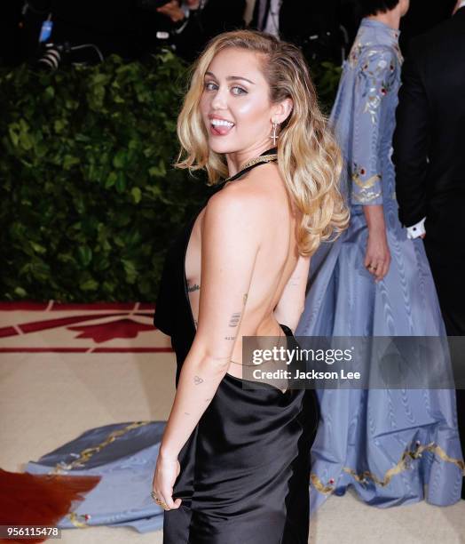 Miley Cyrus at Metropolitan Museum of Art on May 7, 2018 in New York City.