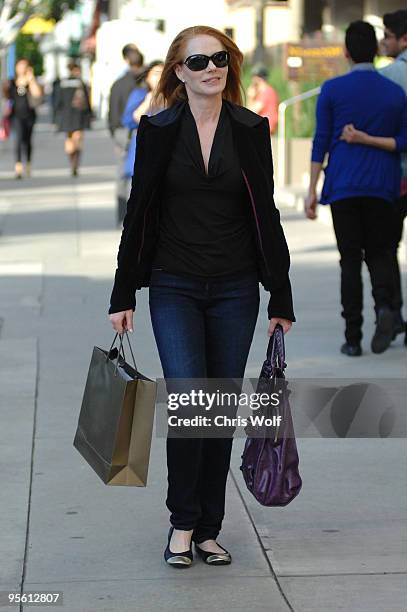 Actress Marg Helgenberger sighting on January 6, 2010 in West Hollywood, California.