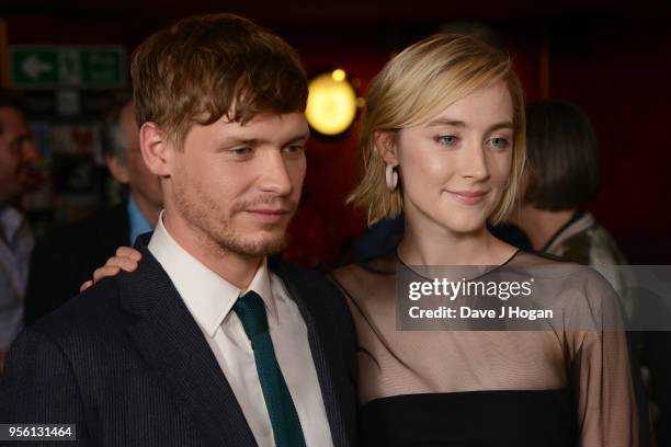 Billy Howle and Saoirse Ronan attend a special screening of 'On Chesil Beach' at The Curzon Mayfair on May 8, 2018 in London, England.