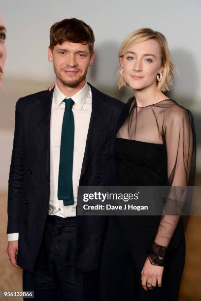 Billy Howle and Saoirse Ronan attend a special screening of 'On Chesil Beach' at The Curzon Mayfair on May 8, 2018 in London, England.