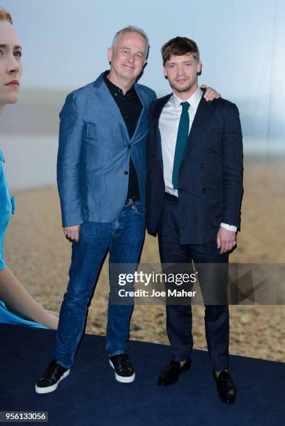 Dominic Cooke and Billy Howle attend a special screening of 'On Chesil Beach' at The Curzon Mayfair on May 8, 2018 in London, England.