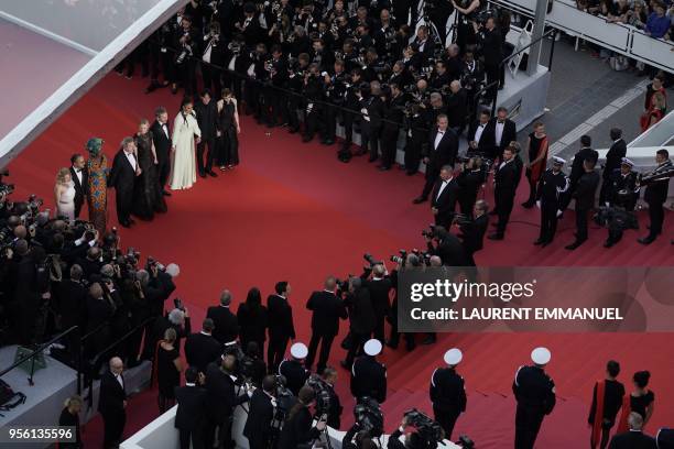 French actress and member of the Feature Film Jury Lea Seydoux, Russian director and member of the Feature Film Jury Andrey Zvyagintsev, Burundian...