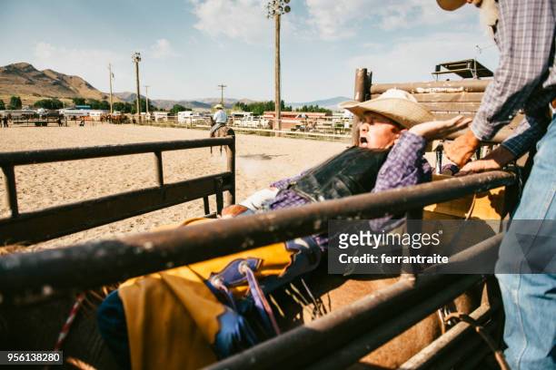 rodeo competition - chest protector stock pictures, royalty-free photos & images