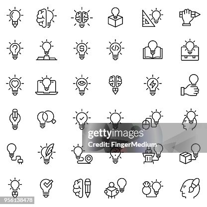 Creative icon set Creative icon set