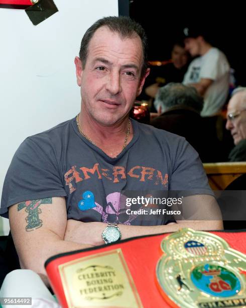 Michael Lohan is seen during a press conference outlining the Celebrity Boxing Federation's next event on January 6, 2010 in Folsom, Pennsylvania.