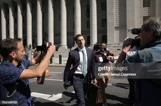 Alex Spiro, legal counsel representing Jay-Z, departs the Thurgood Marshal Federal Court on May 8, 2018 in New York City. Jay-Z, real name Sean...