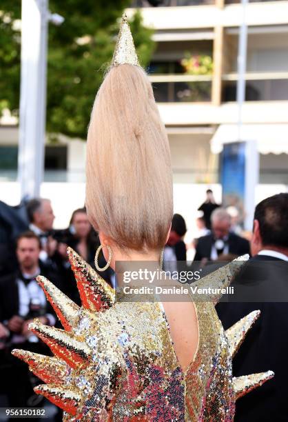 Elena Lenina attends the screening of "Everybody Knows " and the opening gala during the 71st annual Cannes Film Festival at Palais des Festivals on...