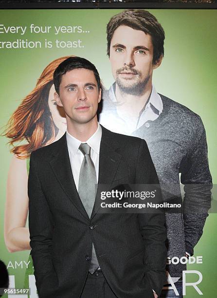 Actor Matthew Goode attends the premiere of "Leap Year" at the Directors Guild Theatre on January 6, 2010 in New York City.