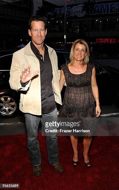 Actor James Denton and wife Erin O'Brien arrive at the People's Choice Awards 2010 held at Nokia Theatre L.A. Live on January 6, 2010 in Los Angeles,...