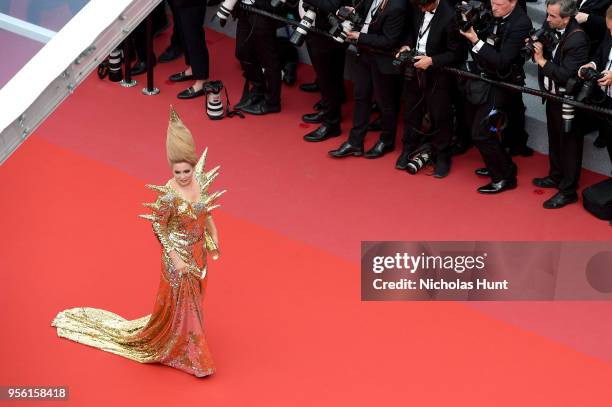 Elena Lenina attends the screening of "Everybody Knows " and the opening gala during the 71st annual Cannes Film Festival at Palais des Festivals on...