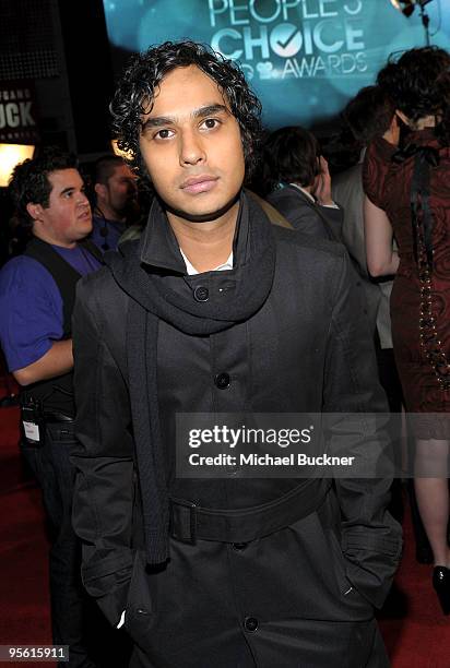 Actor Kunal Nayyar arrives at the People's Choice Awards 2010 held at Nokia Theatre L.A. Live on January 6, 2010 in Los Angeles, California.