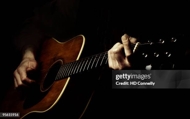 guitarist - acoustic guitar close up stock pictures, royalty-free photos & images