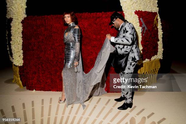Zendaya attends the Heavenly Bodies: Fashion & The Catholic Imagination Costume Institute Gala at The Metropolitan Museum of Art on May 7, 2018 in...