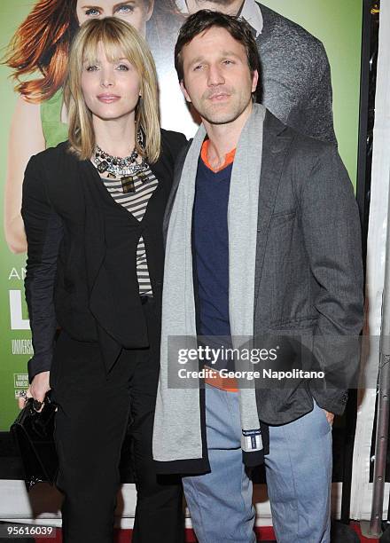 Writer Deborah Kaplan and actor Breckin Meyer attend the premiere of "Leap Year" at the Directors Guild Theatre on January 6, 2010 in New York City.