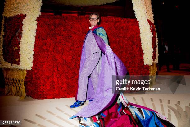 Hamish Bowles attends the Heavenly Bodies: Fashion & The Catholic Imagination Costume Institute Gala at The Metropolitan Museum of Art on May 7, 2018...