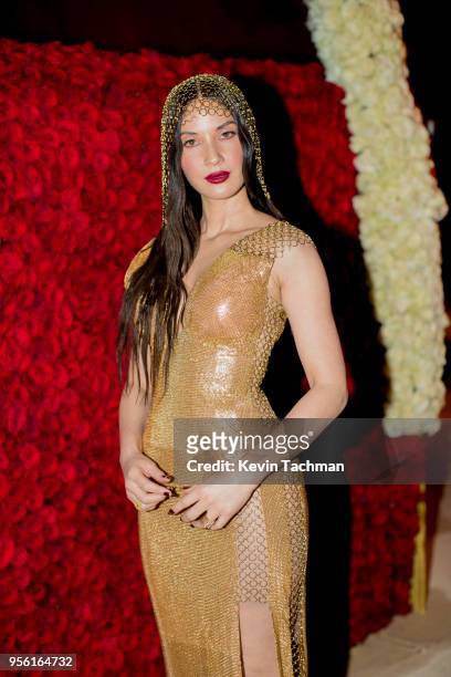 Olivia Munn at Heavenly Bodies: Fashion & The Catholic Imagination Costume Gala at The Metropolitan Museum of Art on May 7, 2018 in New York City.