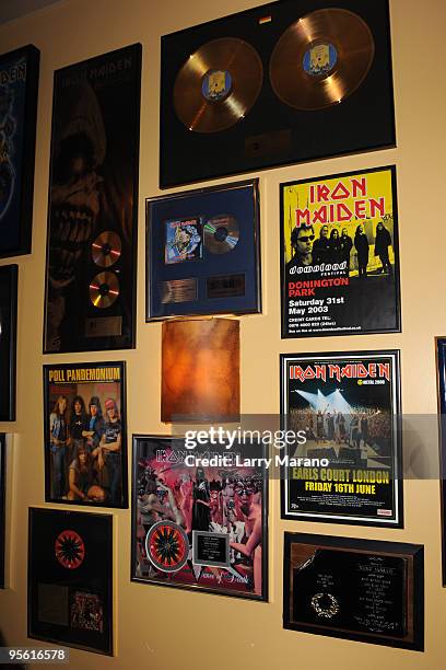 Atmosphere at Nicko McBrain of Iron Maiden restaurant Rock N Roll Ribs on January 6, 2010 in Coral Springs, Florida.