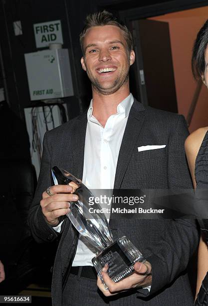 Actor Jesse Spencer backstage during the People's Choice Awards 2010 held at Nokia Theatre L.A. Live on January 6, 2010 in Los Angeles, California.