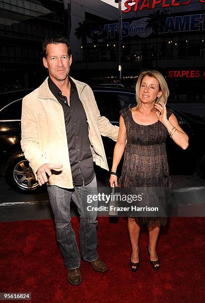 Actor James Denton and wife Erin O'Brien arrive at the People's Choice Awards 2010 held at Nokia Theatre L.A. Live on January 6, 2010 in Los Angeles,...