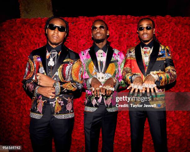 Offset, Takeoff and Quavo of Migos attend Heavenly Bodies: Fashion & The Catholic Imagination Costume Institute Gala at The Metropolitan Museum of...