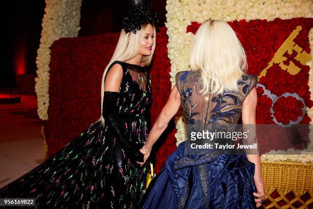 Rita Ora and: Donatella Versace attends Heavenly Bodies: Fashion & The Catholic Imagination Costume Institute Gala at The Metropolitan Museum of Art...