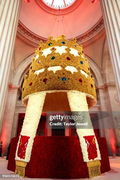 An interior view during Heavenly Bodies: Fashion & The Catholic Imagination Costume Institute Gala at The Metropolitan Museum of Art on May 7, 2018...