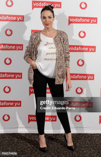 Actress Nerea Garmendia attends the Pablo Lopez concert photocall at La Riviera disco on May 8, 2018 in Madrid, Spain.