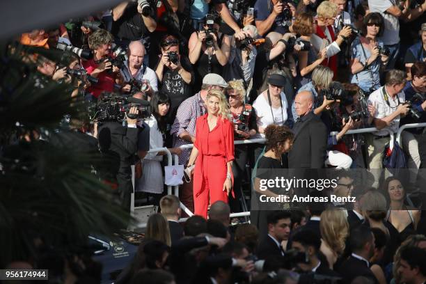 Alice Taglioni attends the screening of "Everybody Knows " and the opening gala during the 71st annual Cannes Film Festival at Palais des Festivals...