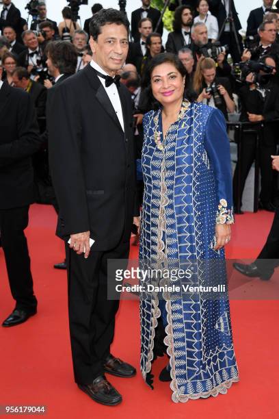 Meher Tatna attends the screening of "Everybody Knows " and the opening gala during the 71st annual Cannes Film Festival at Palais des Festivals on...