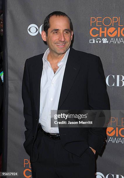 Actor Peter Jacobson arrives at the People's Choice Awards 2010 held at Nokia Theatre L.A. Live on January 6, 2010 in Los Angeles, California.
