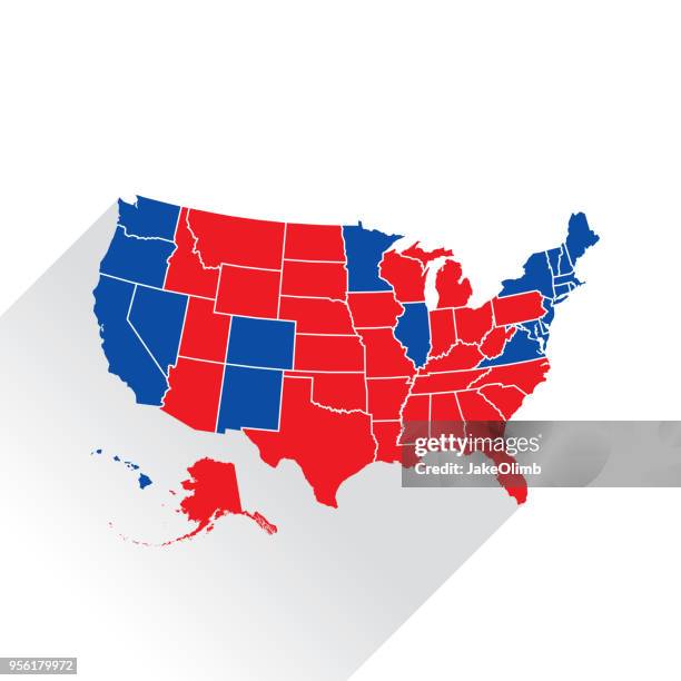 ilustrações, clipart, desenhos animados e ícones de silhueta de ícone de eleição eua estados - colégio eleitoral dos estados unidos